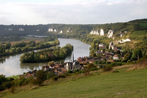 Les Andelys, vue de Château Gaillard - Eure - Normandie