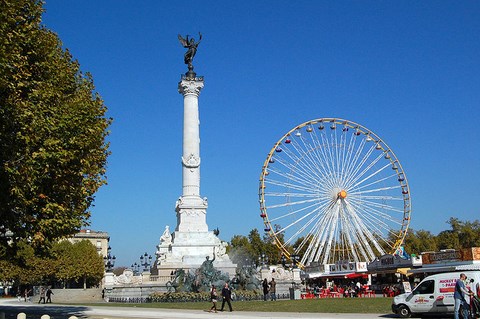 Bordeaux, place des quinconces - Gironde - Aquitaine 