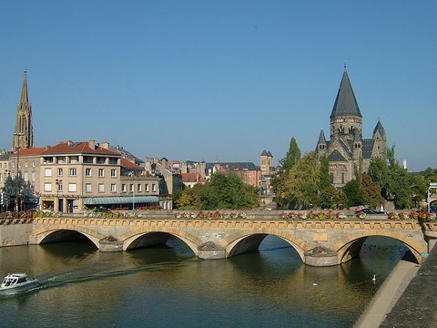 Metz, le pont moyen - Lorraine