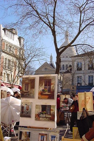 Paris, Montmartre, place du Teertre - Paris-Ile de France