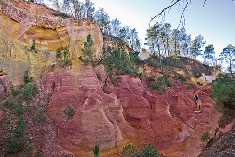 Roussillon en Vaucluse - la route des ocres - Vaucluse - alpes-provence-cote d'azur (PACA)