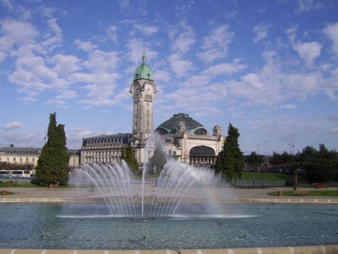 Limoges, gare des Bénédictins depuis le champ de Juillet - Haute-Vienne - Limousin