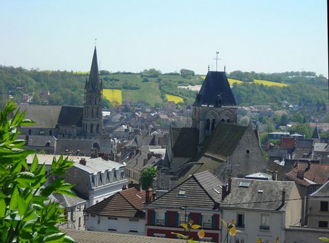 Etampes, vue aérienne - Essonne - Ile de France