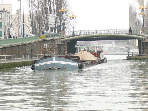 Pantin, le canal de l'Ourcq - Seine Saint Denis - Ile de France