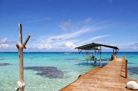 Tuamotu - lagonl de Fakarava près de Rotoava - Polynésie Française