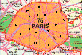 carte de Paris