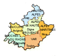 carte de PACA