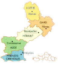 carte Languedoc Roussillon