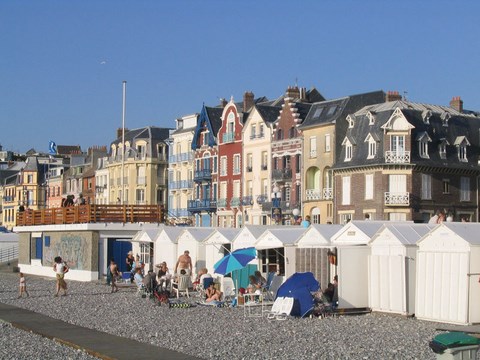 Mers les bains, le front de mer - Somme - Picardie