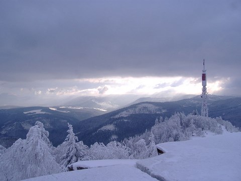 Massif du Donon en hiver - Bas Rhin, Alsace