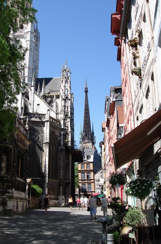 Rouen, rue piétonne - Seine-Maritime - Normandie