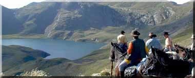 Randonnée équestre dans les pyrénées